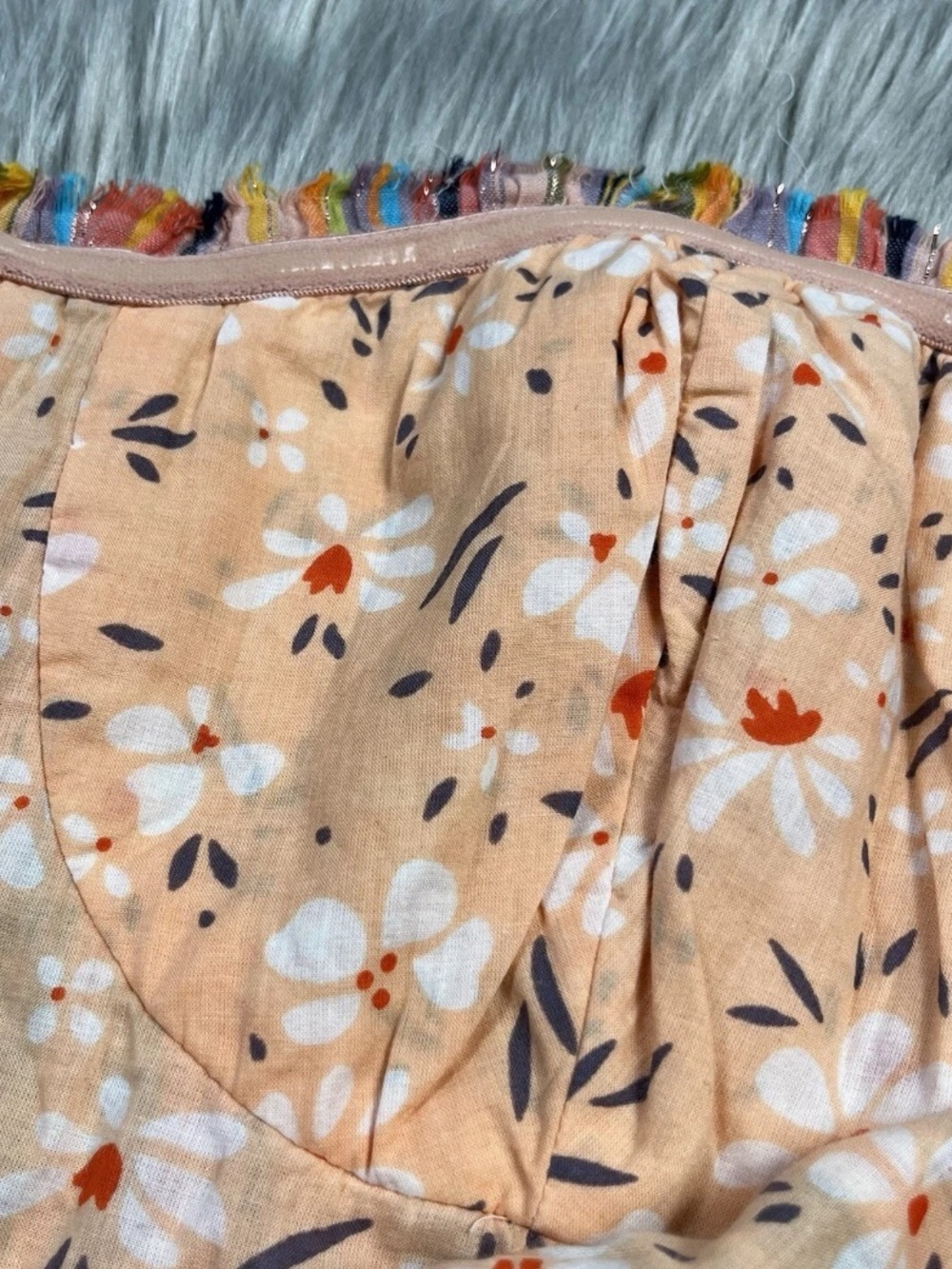 Anthropologie x Pilcro Rainbow Smocked Tube Top S - Picture 12 of 14